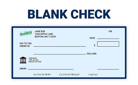 blank cheque definition.